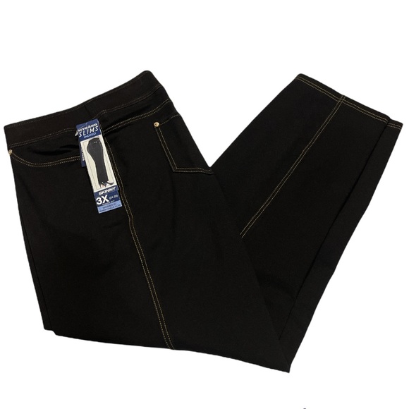 Nygard Slim Black Jeans Plus Size 3X - Picture 2 of 4